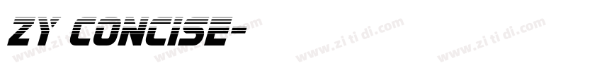 ZY Concise字体转换